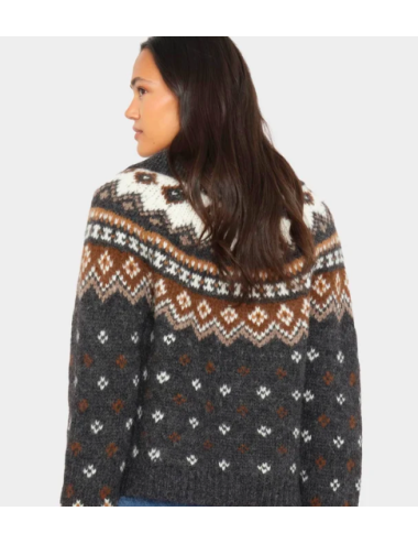 WHISTLER SWEATER CREME CARAMELCardigan en mélange d'alpaga et laine extra-fin Côl chale 55% ALPAGA 24% POLYAMIDE 21% LAINE
