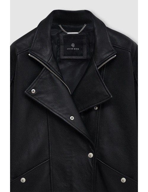 SANDY JACKET BLACK LEATHER