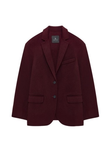 QUINN BLAZER BURGUNDY CASHMERE