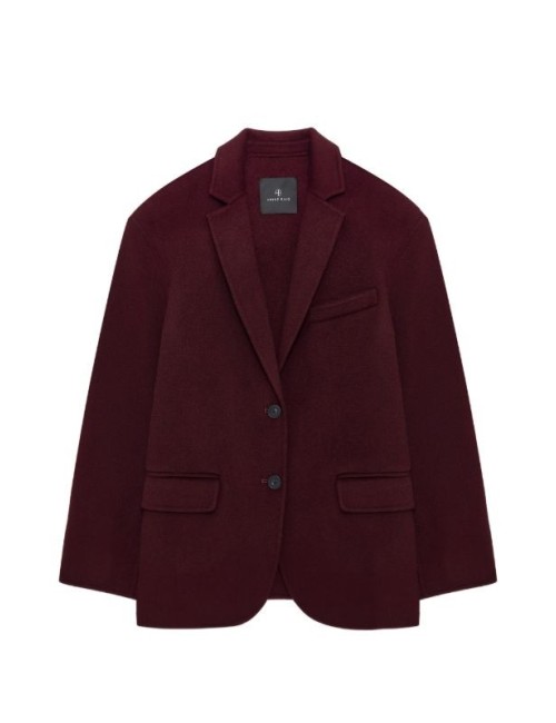 QUINN BLAZER BURGUNDY CASHMERE