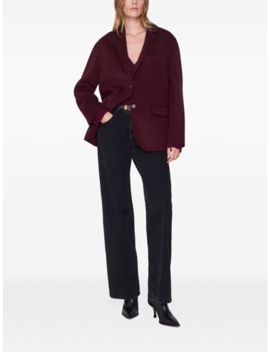 QUINN BLAZER BURGUNDY CASHMERE