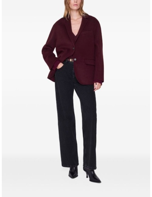 QUINN BLAZER BURGUNDY CASHMERE
