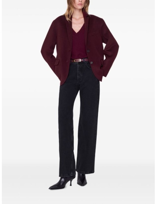 QUINN BLAZER BURGUNDY CASHMERE
