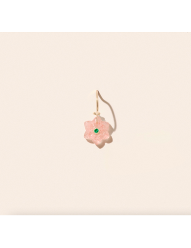 IDA BOUCLE D'OREILLE STRAWBERRY QUARTZ